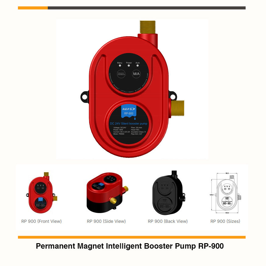 Permanent Magnet Intelligent Booster Pump RP-900