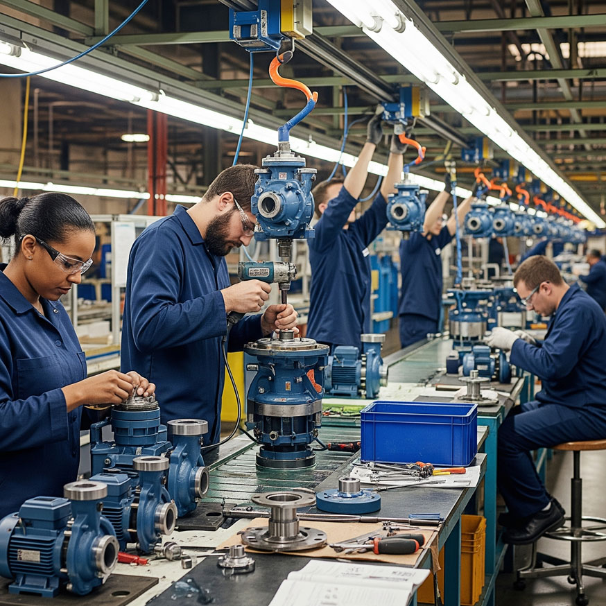 manufacturing-line-water-pumps Manufacturing Line of Water Pumps